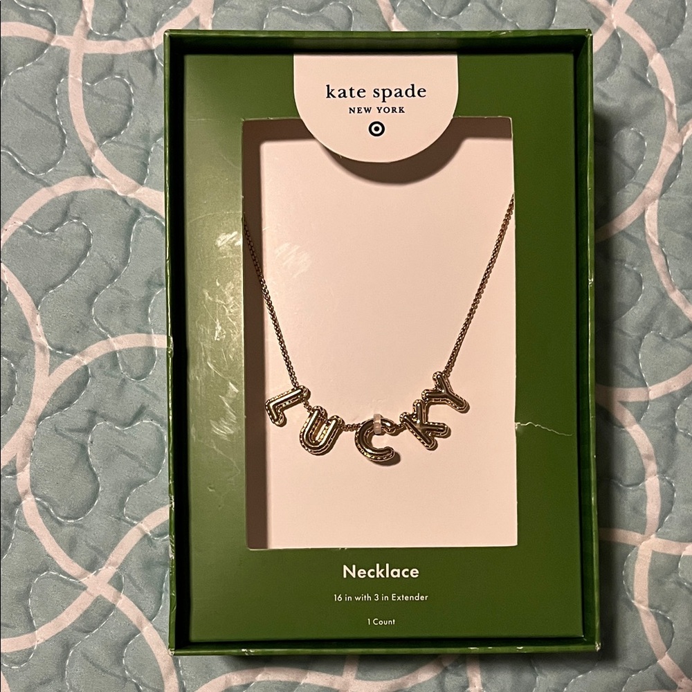 Kate Spade x Target Gold Lucky Pendant Necklace